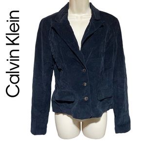 Calvin Klein Jeans Black Corduroy Blazer jacket women size M